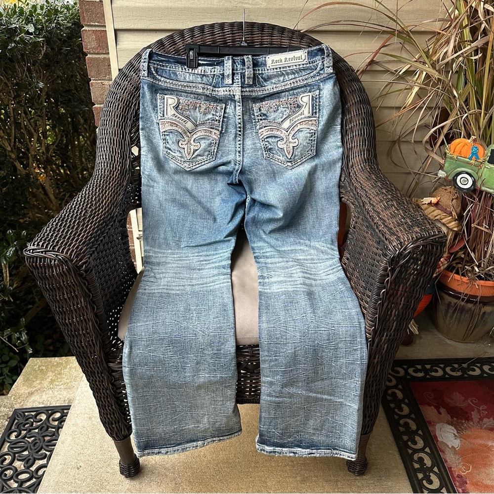 Rock Revival Niccola Mid-Rise Boot Stretch Jean 34 x 34